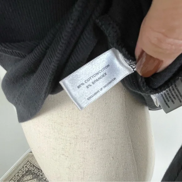 Cutter & Buck Thermal Long Sleeve Satin Trim Snap Henley. Black. Small #434 - Picture 8 of 8